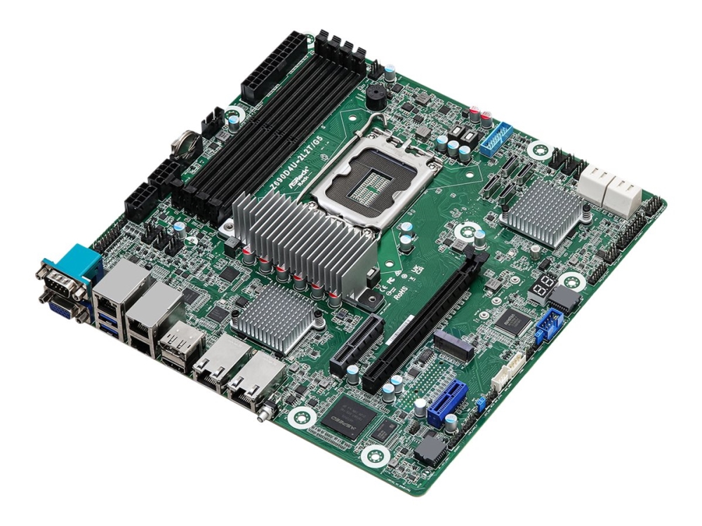 Asrock Rack Z690d4u-2L2t/G5 - Bundkort - Micro Atx - Lga1700 Sokkel - Z690 Chipset - Usb 3.2 Gen 1 - 2 X 10 Gigabit Lan, 2 X Gigabit Lan - Onboard Gr