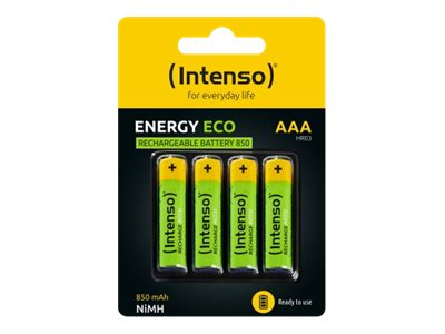 Intenso Energy Eco - Batteri 4 X Aaa - Nimh - (Genopladelige) - 850 Mah