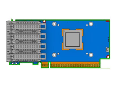 Nvidia Connectx-7, Eingebaut, Kabelgebunden, Pci Express, Faser, 50000 Mbit/S, Schwarz, Grau
