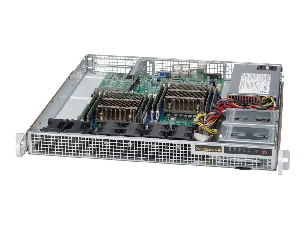 Supermicro Sc514 505 - Rack-Monterbar 1U - Udvidet Atx - Sata/Sas - Non-Hot-Swap 500 Watt