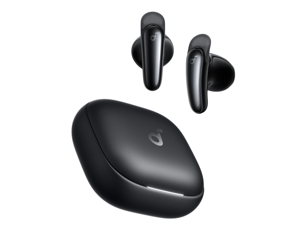 Soundcore Liberty Buds - Ægte trådløse øretelefoner med mik. - semi-in-ear - Bluetooth - aktiv støjfjerning - sort
