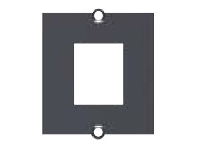 Bachmann - Faceplate - Sort - 1 Port