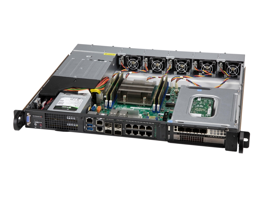 Supermicro Cse-515M-R804, Rack, Server, Schwarz, 1U, Ventilatorausfall, Hdd, Netzwerk, Status, System, 80 Plus Platinum Certified