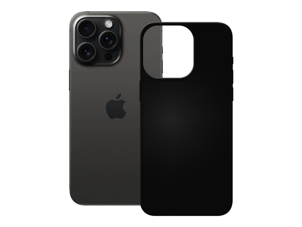 Pedea - Bagsidecover Til Mobiltelefon - Termoplastisk Polyuretan (Tpu) - Sort - For Apple Iphone 16 Pro Max