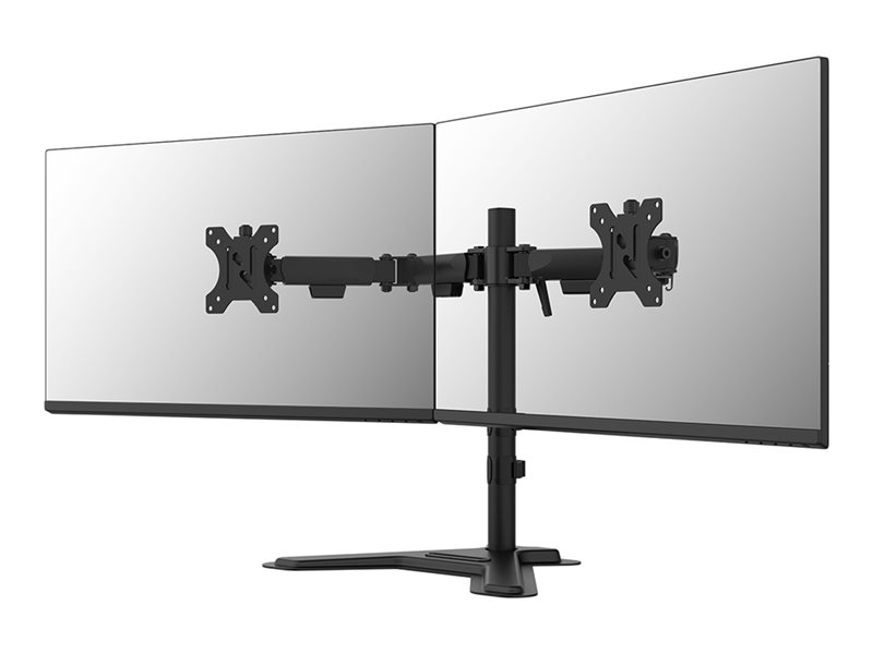 Neomounts Ds45-600Bl2 - Monteringssæt (Monitor Stand) - Fuld Bevægelse - For 2 Lcd Displays - Stål - Sort - Skærmstørrelse: 10"-32"