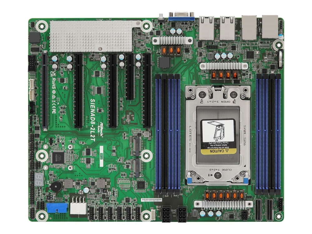 Asrock Sienad8-2L2t, Amd, Sockel Sp6, Amd Epyc, Ddr5-Sdram, Dimm, 1,1 V
