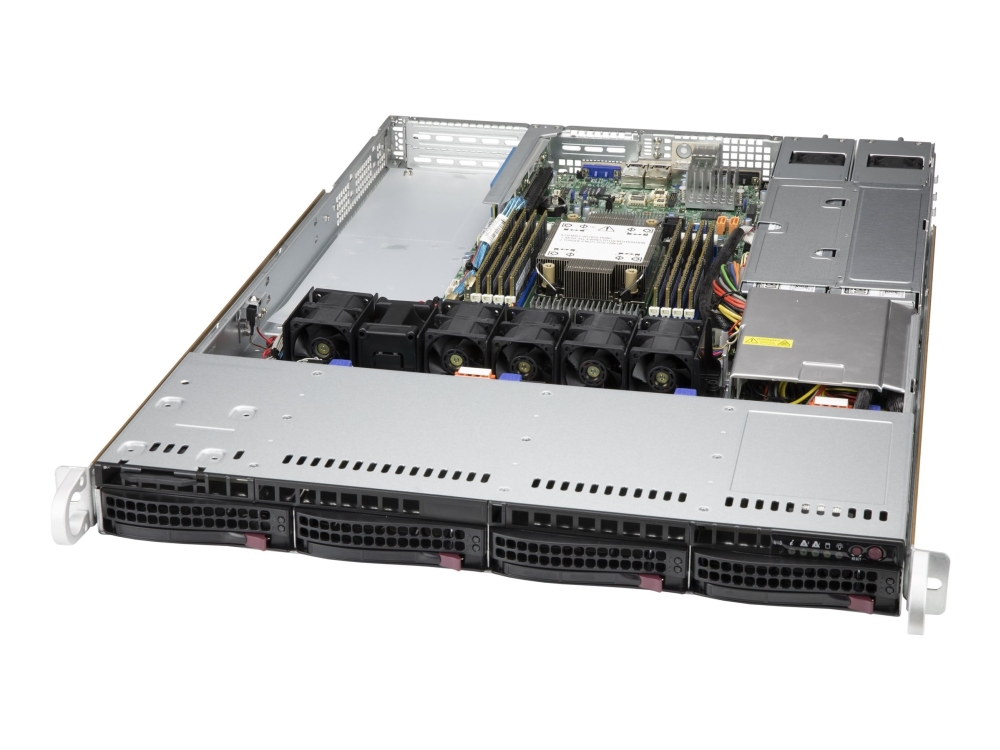 Supermicro Cse-815Tqc4-R504wb3, Intel/Amd, Rack (1U), Schwarz, Ventilatorausfall, Hdd, Lan, Leistung, System, 4 Lüfter, 4 Cm