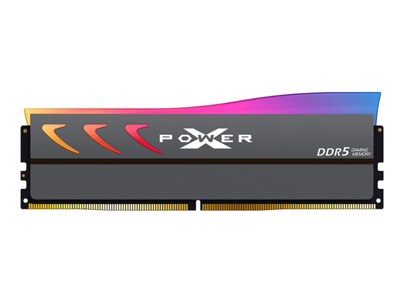 Silicon Power Xpower Storm Rgb Gaming – Ddr5 – Modul – 16 Gb – Dimm 288-Pin – 6000 Mt/S / Pc5-48000 – Cl36 – 1.35 V – Ungepuffert – On-Die-Ecc – Grau