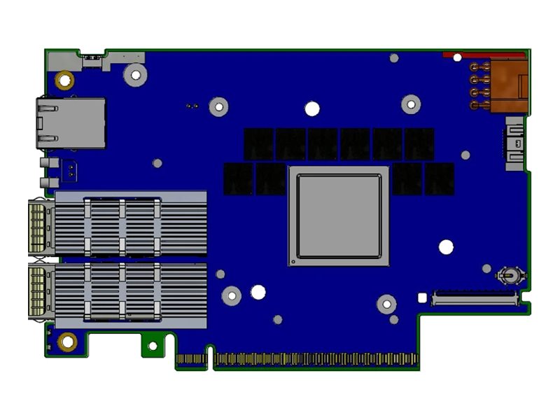 Nvidia Bluefield-3 B3210e E-Series Fhhl Dpu, Dual-Port 100Gbe Qsfp112, 32Gb Ddr5 (900-9D3b6-00Sc-Ea0)