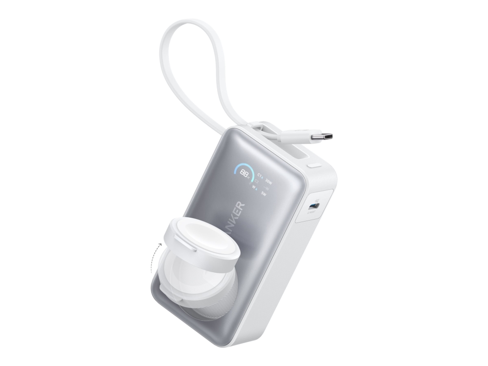 Anker Maggo - Powerbank - 10000 Mah - 35 Watt (24 Pin Usb-C) - Weiß (A1657021)