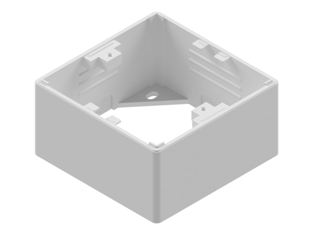 Easylan Cu Fixlink - Kabinet Til Overflademonteringsudtag - Ip20, 80X80x42 Mm - Hvid (Ral 9010)