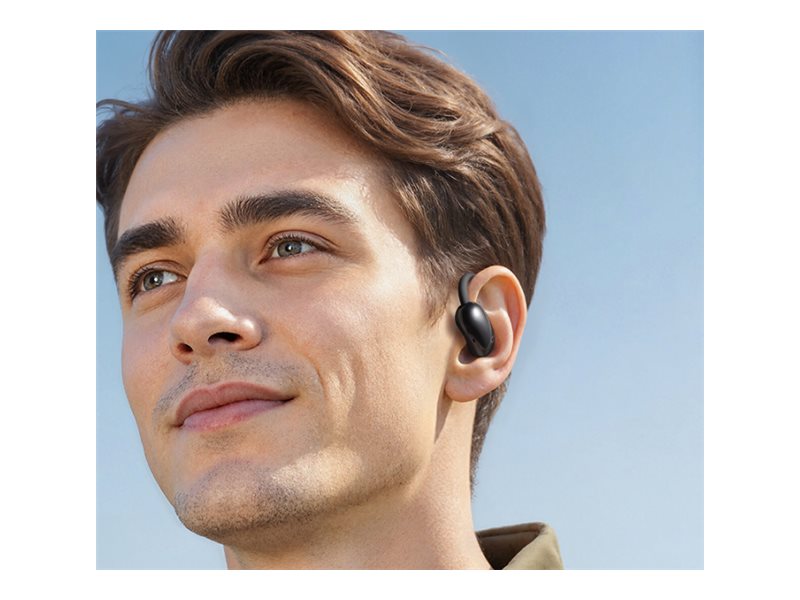 Soundcore AeroFit 2 AI Assistant - Ægte trådløse øretelefoner med mik. - åbent øre - over øret-montering - Bluetooth - sort