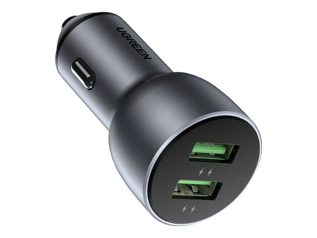Charger Ugreen Car charger UGREEN CD213 QC 3.0, 2xUSB, 36W (gray)
