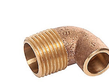 Vinkel 90gr 3/4 -18 mm - rørgevind nippel og loddemuffe