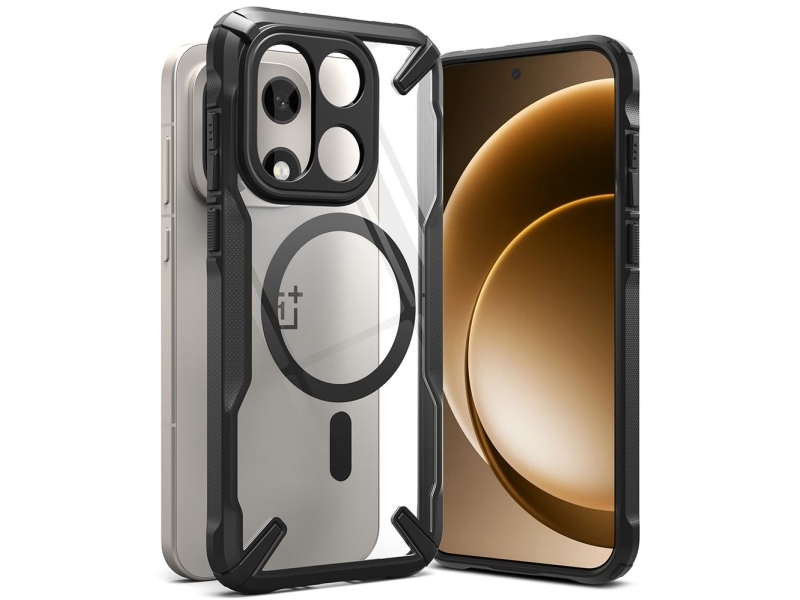 Ringke Fusion X Magnetic Magsafe Case Für Oneplus 15 - Klar Schwarz
