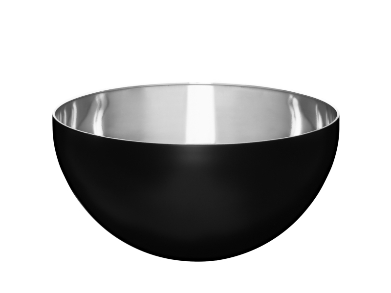 Skål I Rustfrit Stål, Sort 19 Cm