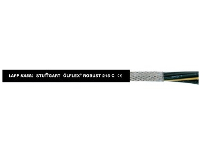 Lapp ÖLFLEX Robust 215 C, Mellemspændingskabel, Sort, Termoplastisk elastomer (TPE), Polypropylen, Kobber, 0.75 mm²