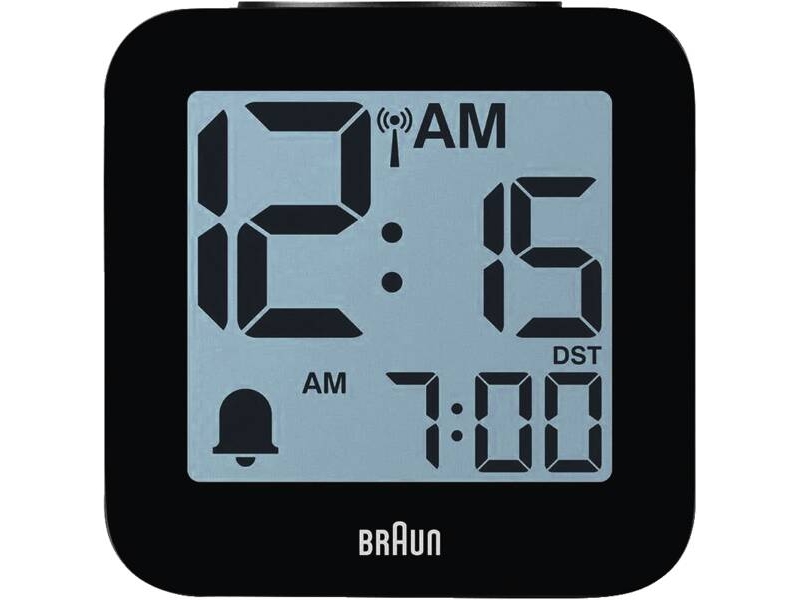 Braun Bc25bp-Dcf, Tisch, Funkgesteuerte Uhr, Andere, Schwarz, Lcd, Akku