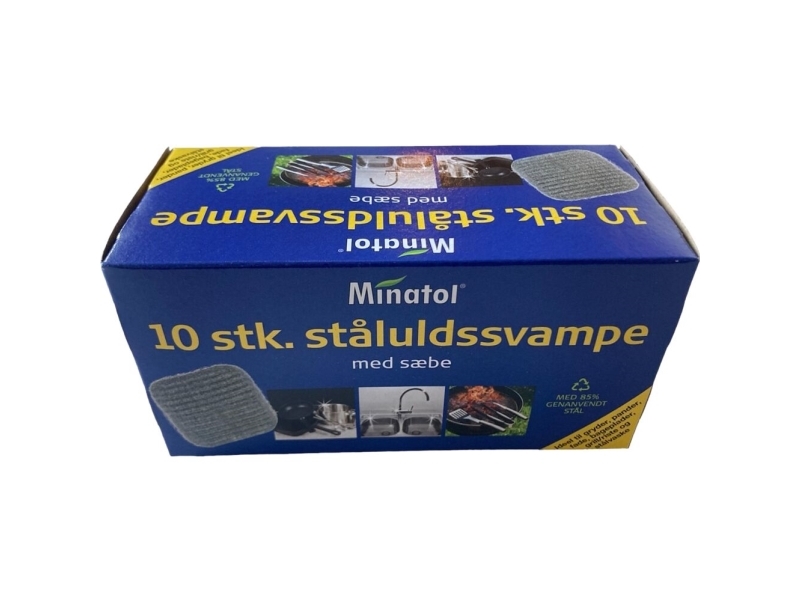 Säkrondell Minatol stålull med tvål, 10 st/bk | Hudvård - Kroppsvård - Handtvål | GameStuff