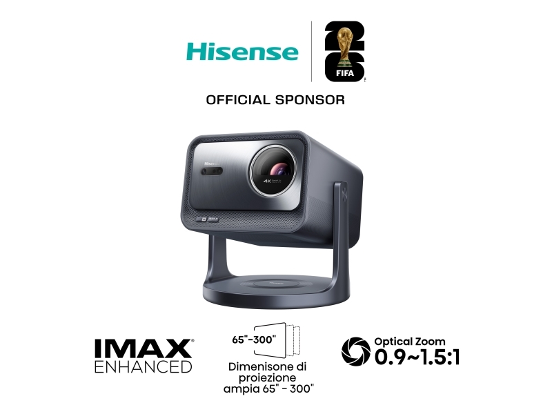 Hisense C2 Pro, 2600 ANSI lumens, UHD 4K (3840x2160), 2000:1, 16:9, 1651 - 7620 mm (65 - 300), 16:9