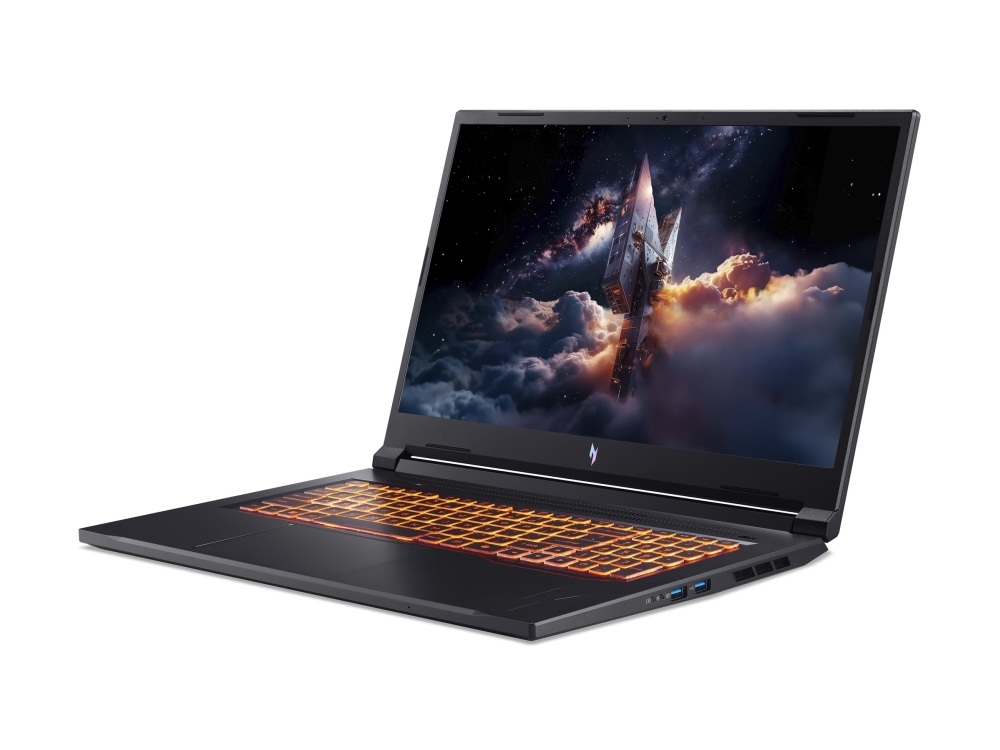 Acer Nitro V 17 AI ANV17-41 - Copilot+ PC - AMD Ryzen 7 - 260 / op til 5.1 GHz - Win 11 Pro - GeForce RTX 5060 - 32 GB RAM - 1.024 TB SSD - 17.3 2560 x 1440 (QHD) - Ethernet - Wi-Fi 6E - obsidian sort - kbd: US Intl