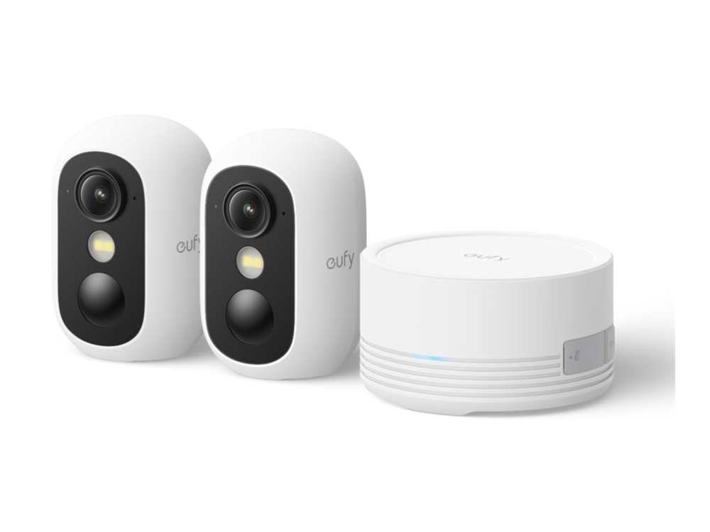 Eufy eufyCam C35 - 2 Camera Kit - nätverksövervakningskamera - utomhusbruk, inomhusbruk - väderbeständig - färg (Dag&Natt) - 1920 x 1080 - 1080p - ljud - trådlös - Wi-Fi - DC 5 V | Foto och video - Videoövervakning - Övervakningsutrustning | GameStuff