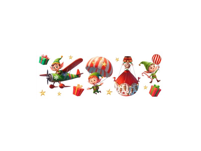 Weihnachtsaufkleber, 25 X 70 Cm