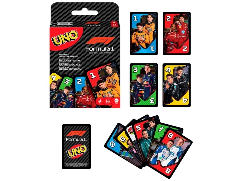 Uno Formula 1 Kortspil - Mattel Jmf10