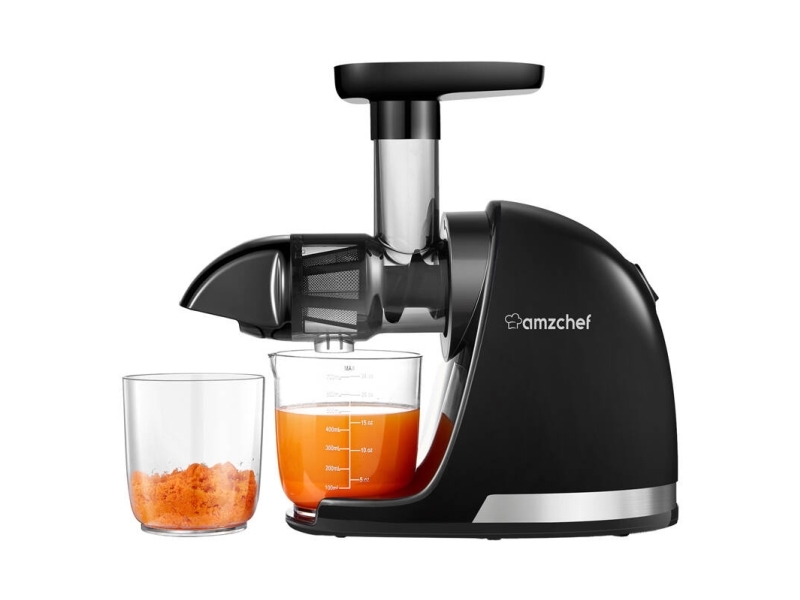 AMZCHEF 1501-BK-SM lėtai veikianti sulčiaspaudė (juoda)