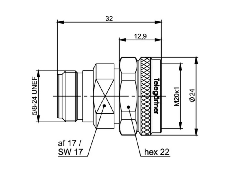 Telegärtner 100024190 N-adapter 1 st