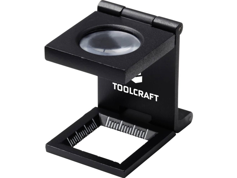 TOOLCRAFT TO-10182522 Trådtæller Forstørrelsesfaktor: 10 x Linsestørrelse: (Ø) 19 mm