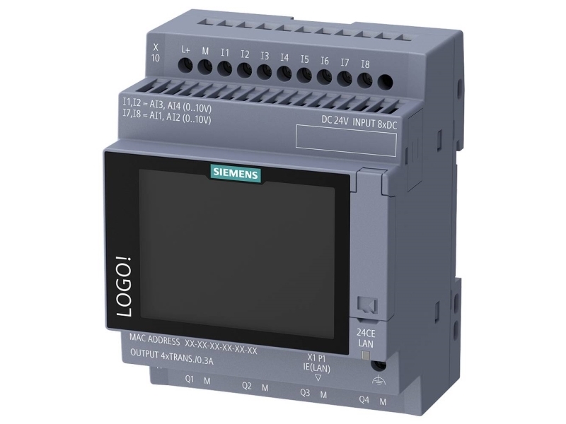 Siemens 6ED1052-1CC08-0BA3 PLC-ohjausmoduuli 24 V/DC