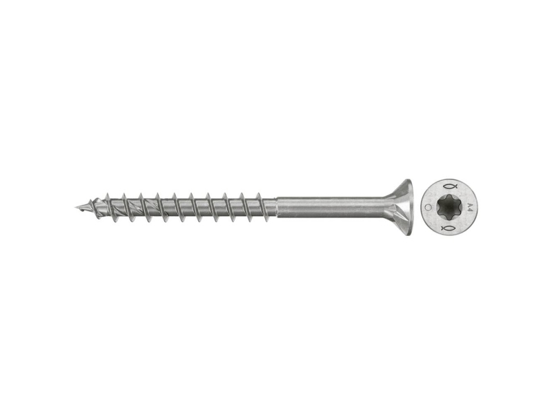 Fischer 574126 Spanplattenschraube 4,5 Mm 70 Mm Tx Edelstahl 100 St.