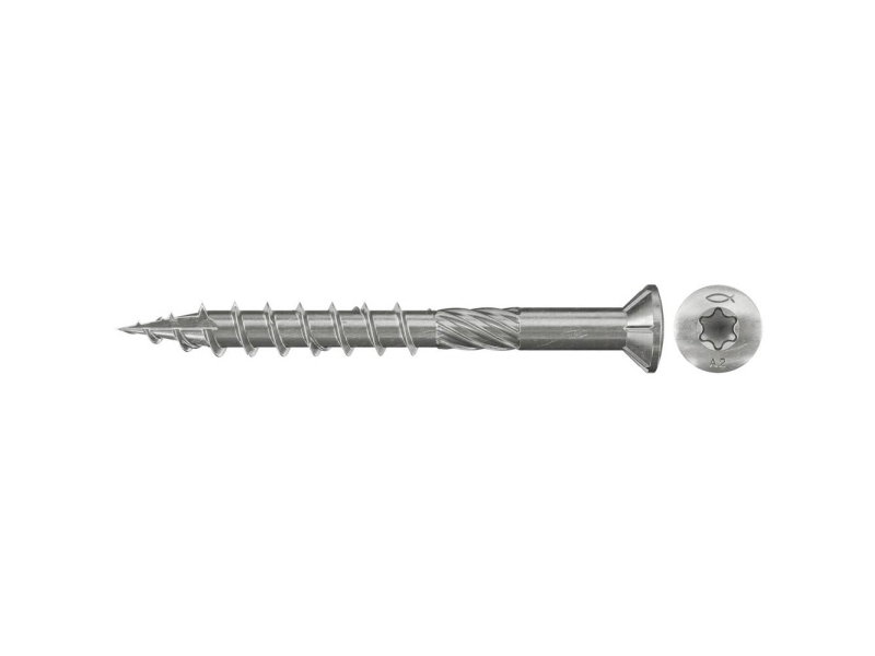Fischer 576395 Terrasseskrue 5 Mm 60 Mm Tx Rustfrit Stål 450 Stk