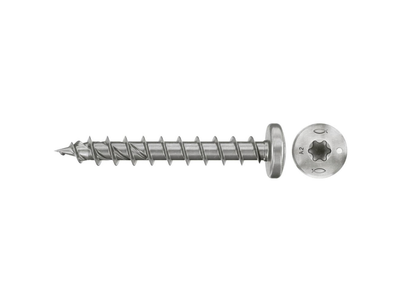 Fischer Spanplattenschraube 5 Mm / 60 Mm Tx Edelstahl 50 Stück
