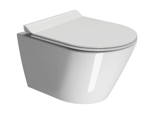 GSI Kube X vægtoilet 50x36cm med Genius flush skylleteknik.