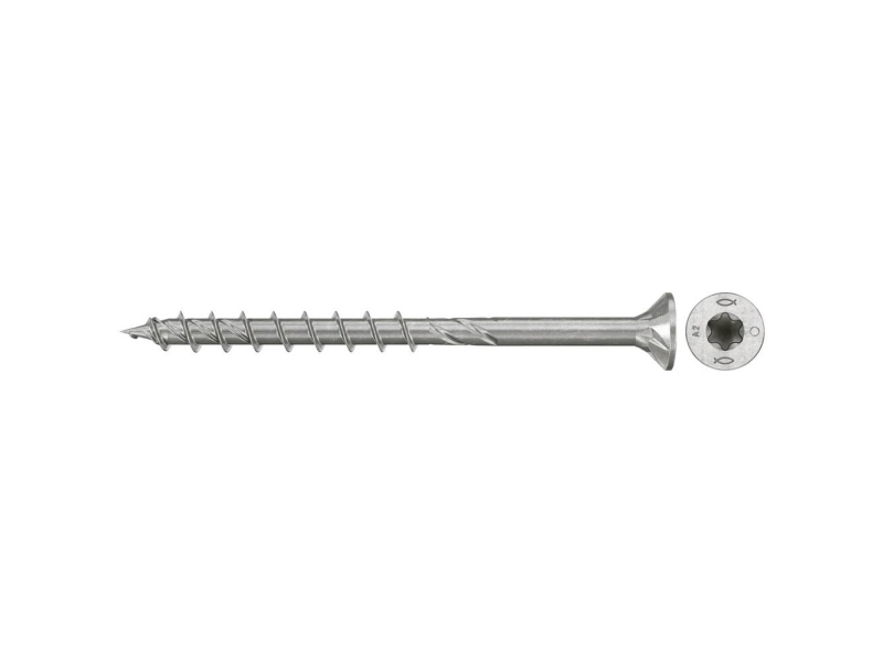 Fischer 574091 Spånplade-Skrue 6 Mm 50 Mm Tx Rustfrit Stål 100 Stk