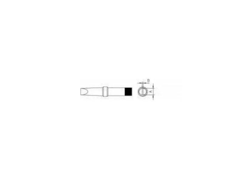 Weller PT D9 LÖTSPITZE 4,6MM VERP. Loddespids Mejselform Indhold 1 stk