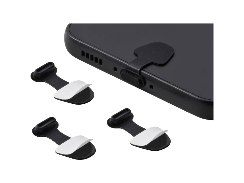 Renkforce Usb-C Støvbeskyttelse Til Mobile Enheder, 3 Stk./Sæt, Sort