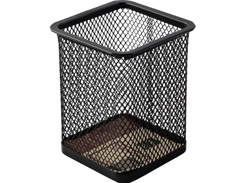 Deli Stifteköcher Mesh Eckig 8X8x9,7Cm Schwarz