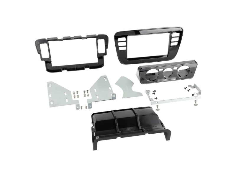 2-DIN radioramme Mii/Skoda Citigo/VW Up piano sort