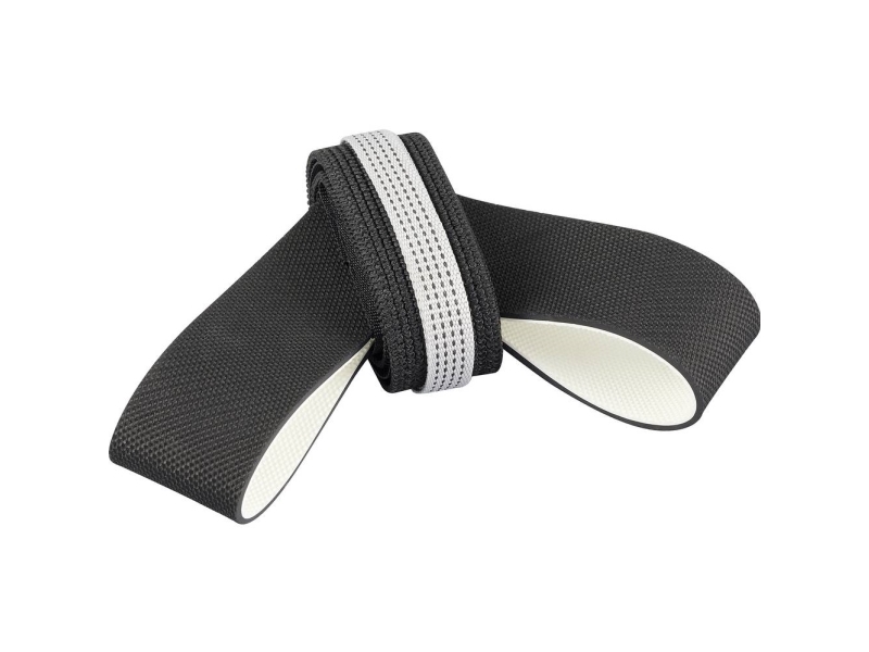 TRU COMPONENTS ESD-hælbånd 1 stk Sort Elastisk velcrolukning, sølvfarvet bånd, sort Bag