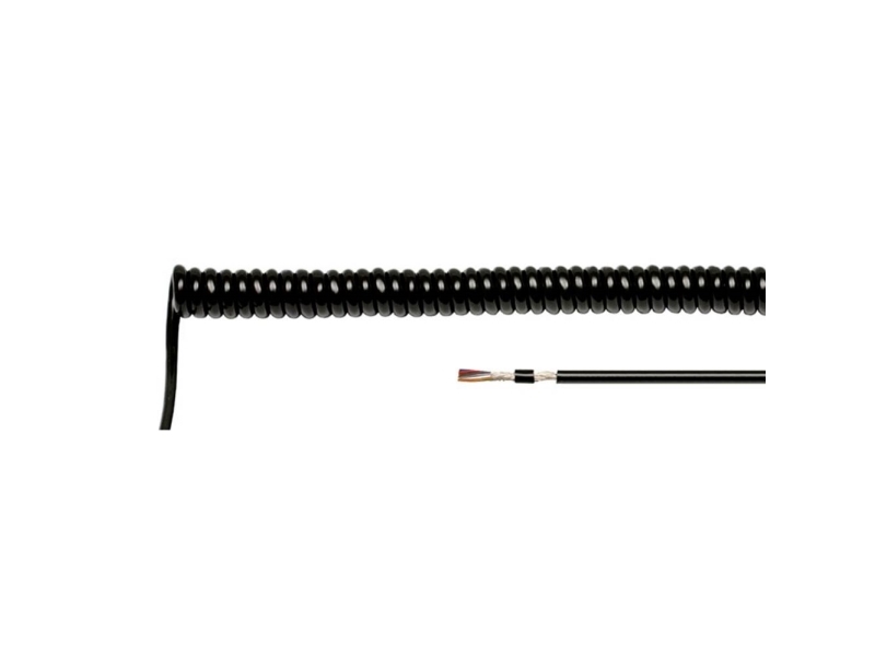 HELU 85905 spiralkabel Li12YD11Y 1000 mm / 4000 mm 2 x 0,14 mm² svart 1 st | EL Artiklar - Kablar och ledningar - Övriga | GameStuff