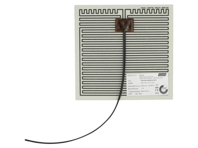 Thermo Tech Heizfolie 230 V/Ac, 230 V/Dc 7 W Schutzart Ipx4 (L X B) 210 Mm X 205 Mm