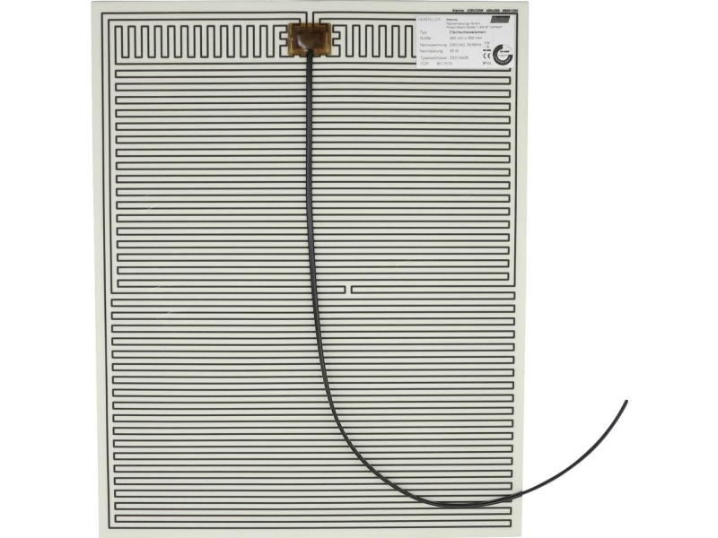 Thermo TECH Lämmityskalvo 230 V/AC, 230 V/DC 35 W Suojausluokka IPX4 (L x S) 500 mm x 400 mm