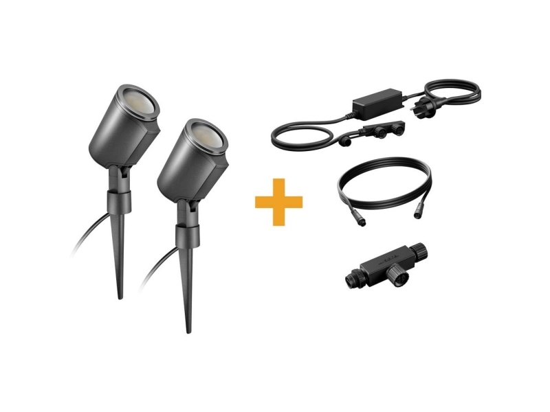 Steinel LED STRAHLER STARTERSET SPOT C 24V 093907 LED-haveprojektør-sæt 7.8 W Lysfarve: RGBWW