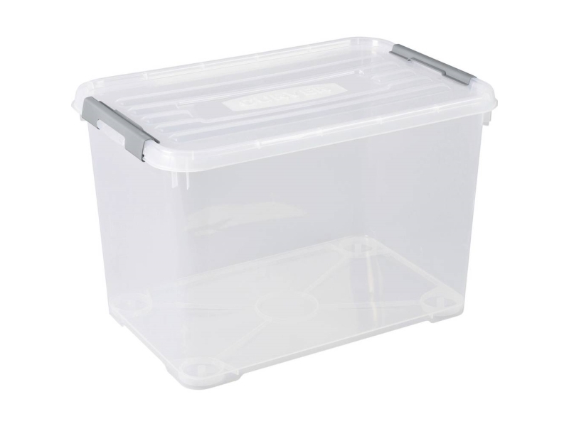 Curver 243865 Plasticbokse HANDY Lukket , Kan stables (B x H x T) 400 x 390 x 600 mm Transparent 1 stk