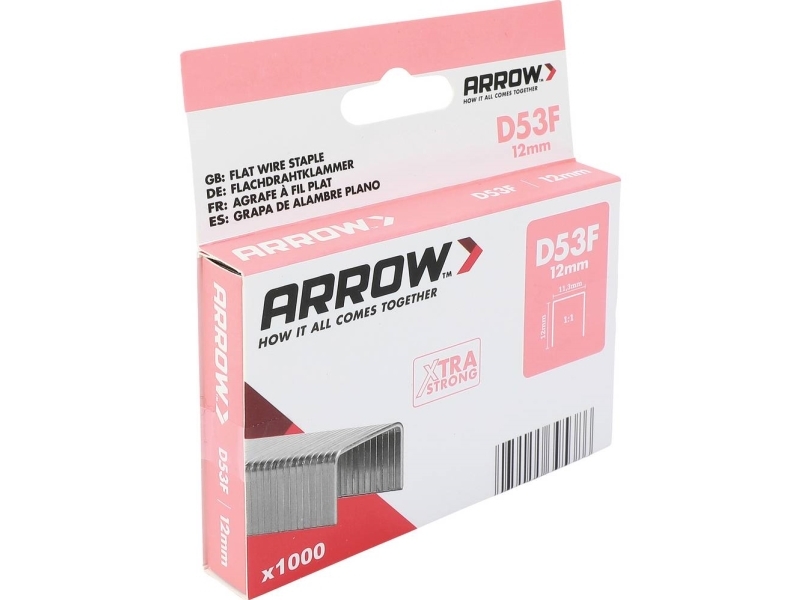 Arrow Tool Group Flachdraht-Heftklammern 1000 Stk