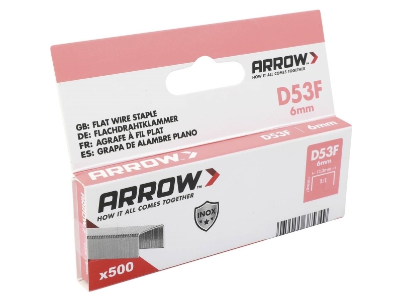 Arrow Tool Group 385349 Flachdrahtheftklammern 500 Stk