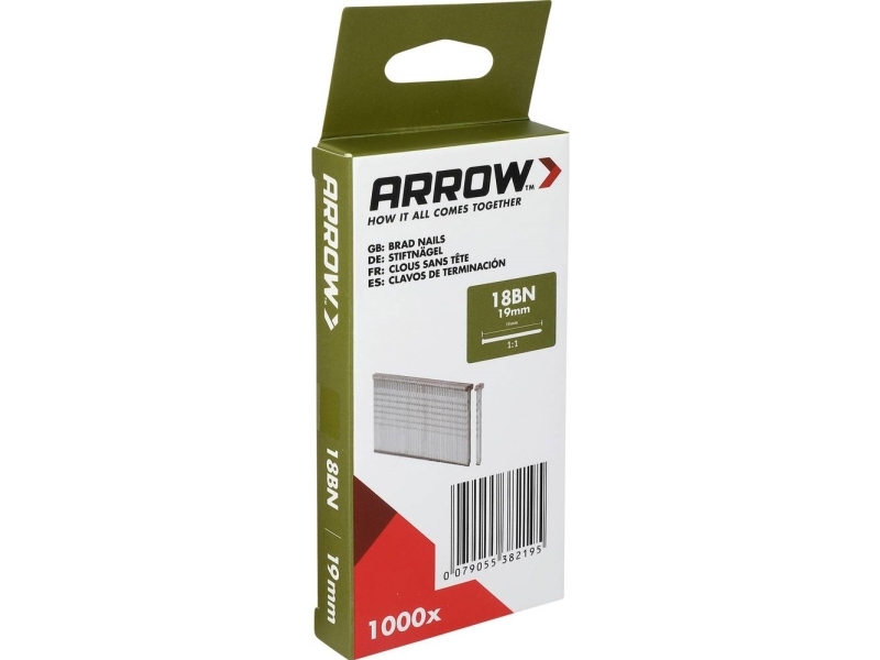 Arrow Tool Group 382195 Stiftnägel Größe Länge 19 Mm 1000 Stk